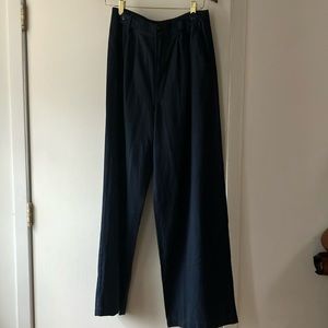 NWT Madewell Harlow Wide Leg Navy Pants